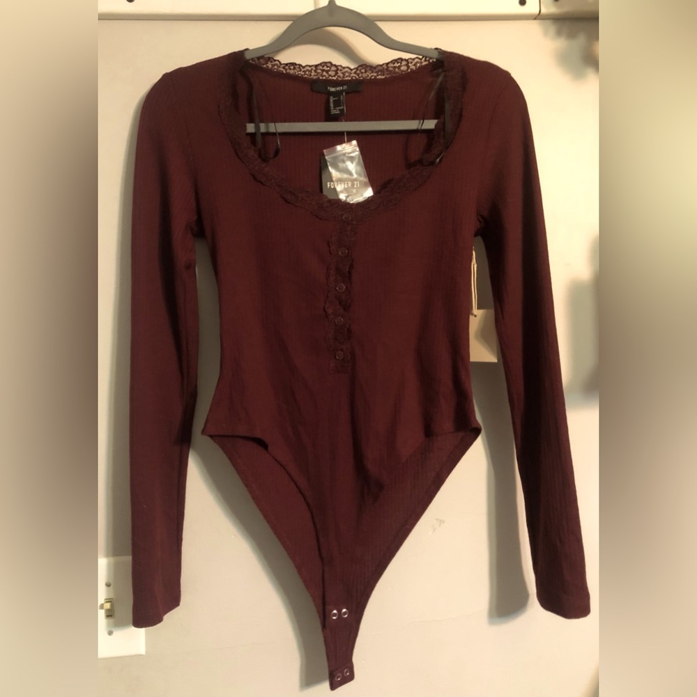 Burgundy Bodysuit